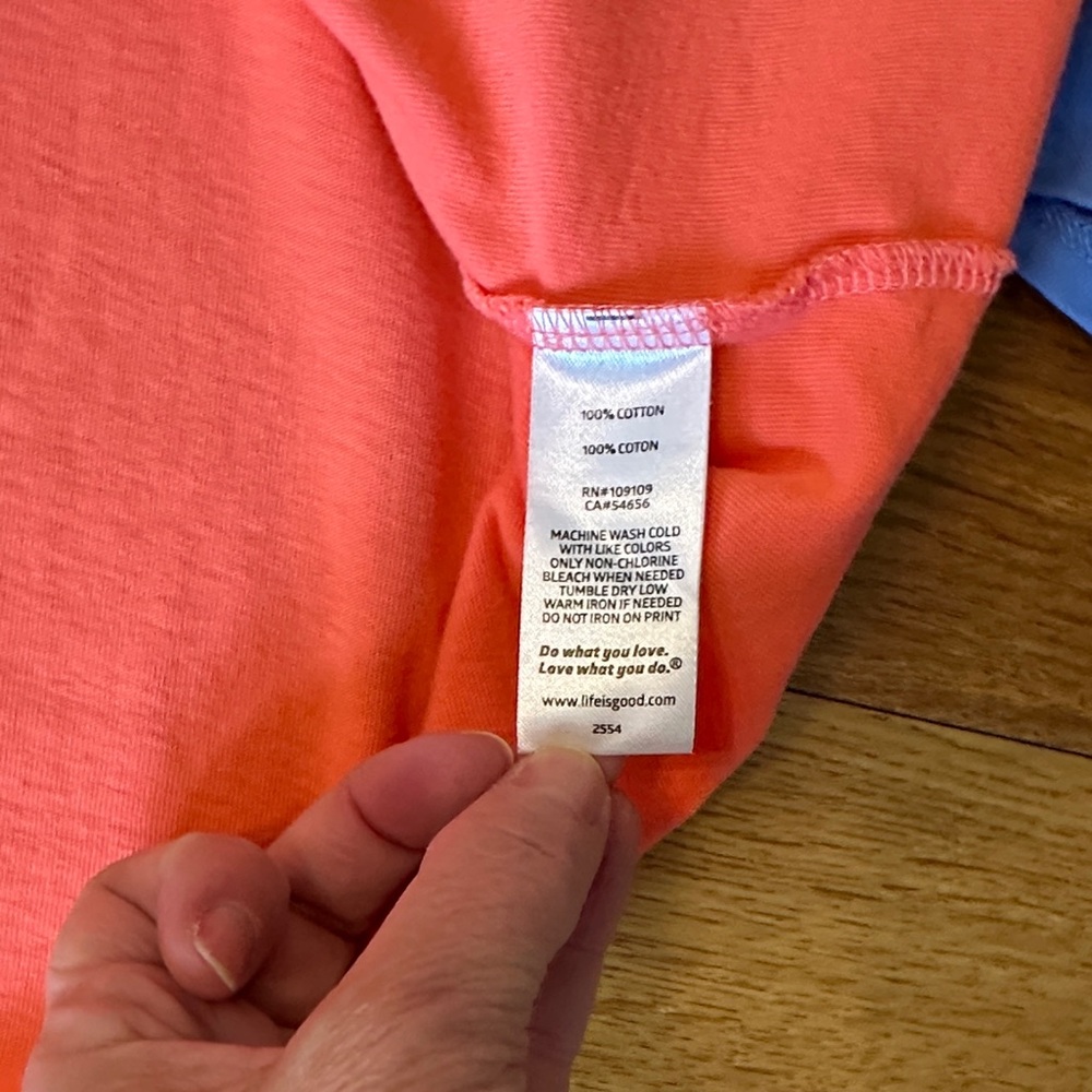 Life Is Good Women’s Tank Tops - Coral, Blue, Pink - Picture 7 of 7